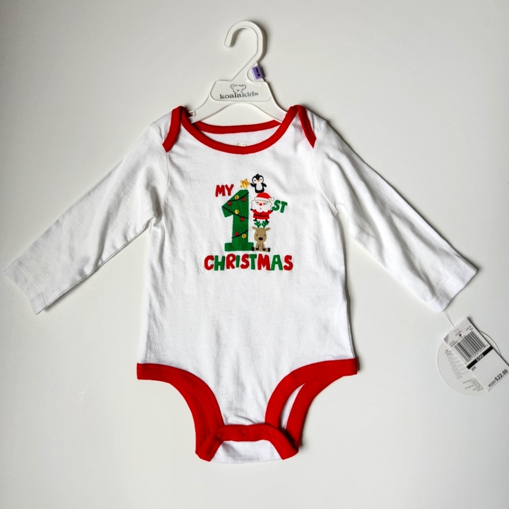 My 1st Christmas long sleeved onesie 6-9 M Baby‎ Boy/Girl